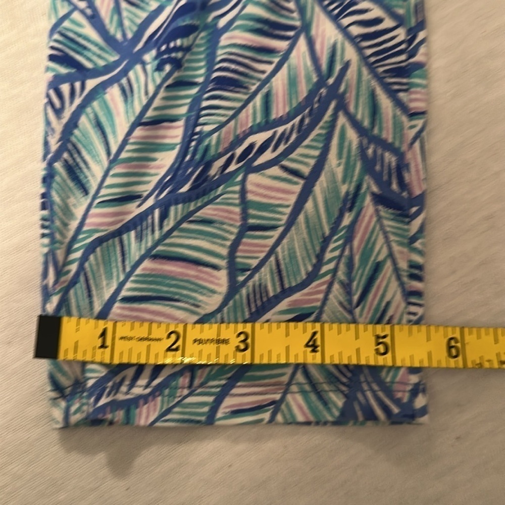 Lilly Pulitzer Paulina Multicolored Bennet Blue Let's Mango Jumpsuit Women Small - Picture 9 of 13